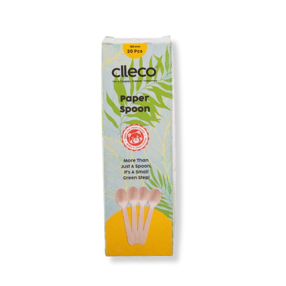 CLLECO Paper Spoon - 16 cms - 30 pcs