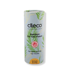 CLLECO Bamboo Car Can Tissue 20 x 15 cm; 50 Pulls 2 Ply