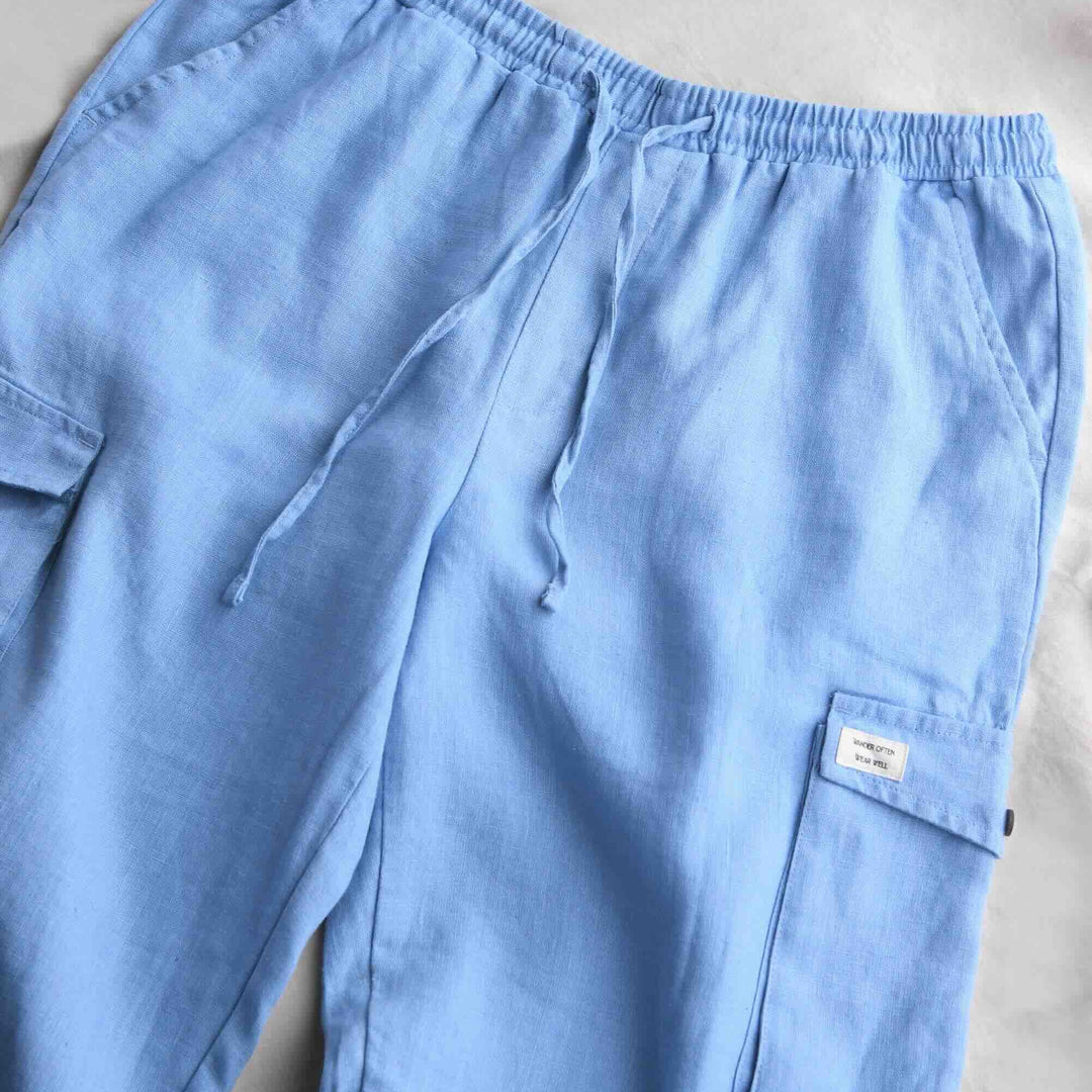 100% Premium Linen Joggers For Women
