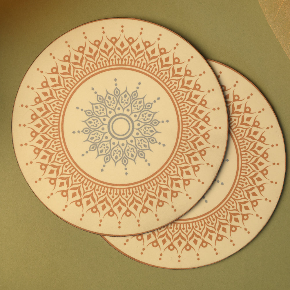 BambaiSe blue bloom Big Trivet | Set of 4 | Big Size
