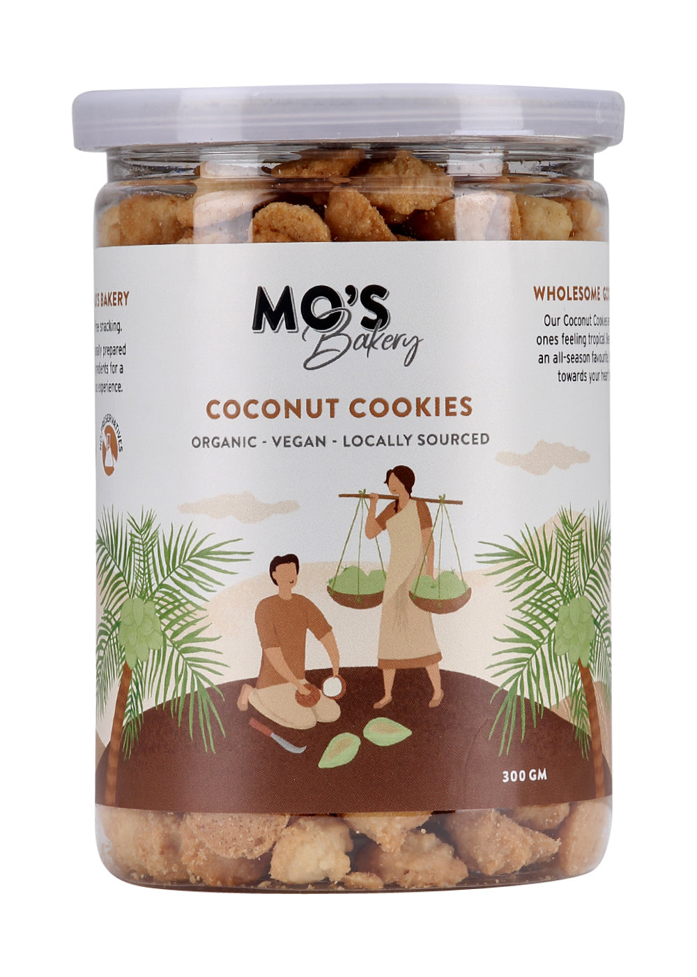 Mo's Bakery Coconut Cookies vegan 100% natural & preservatives free