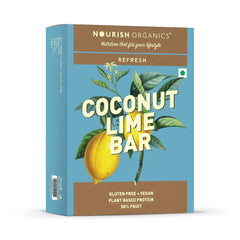Nourish Organics Coconut Lime Bar, 30g (Pack of 6)