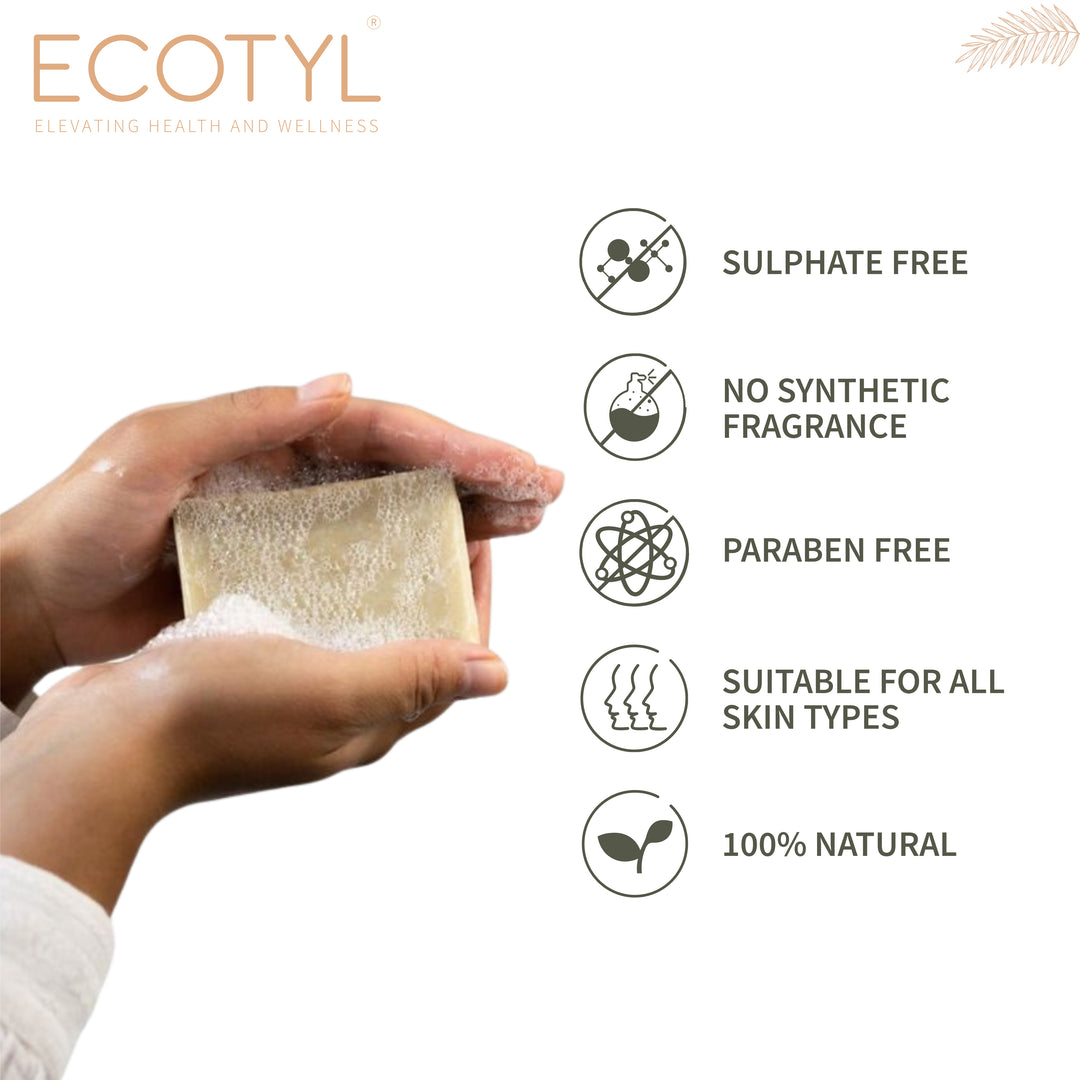 Ecotyl Coconut Milk Soap with Vanilla | 100% Natural | Nourishing & Hydrating | Set of 2
