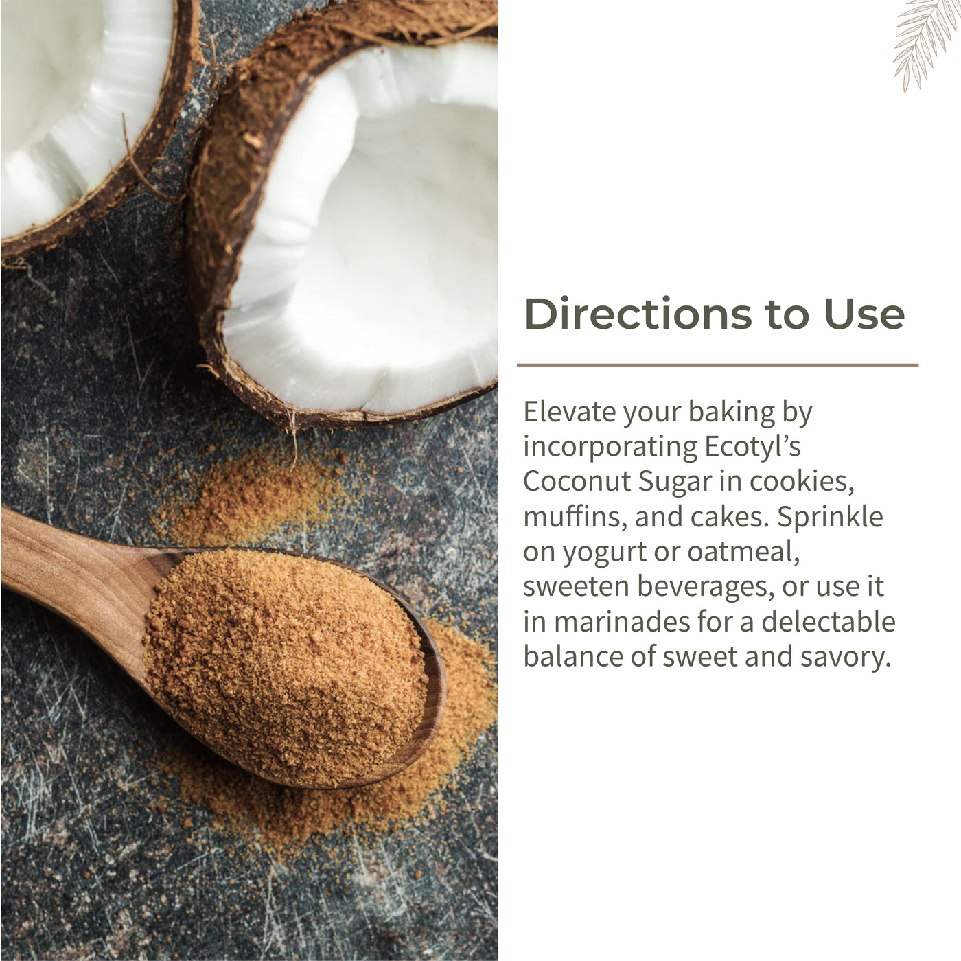 Ecotyl Coconut Sugar | Blossom Sugar | Natural Sweetener | 300g