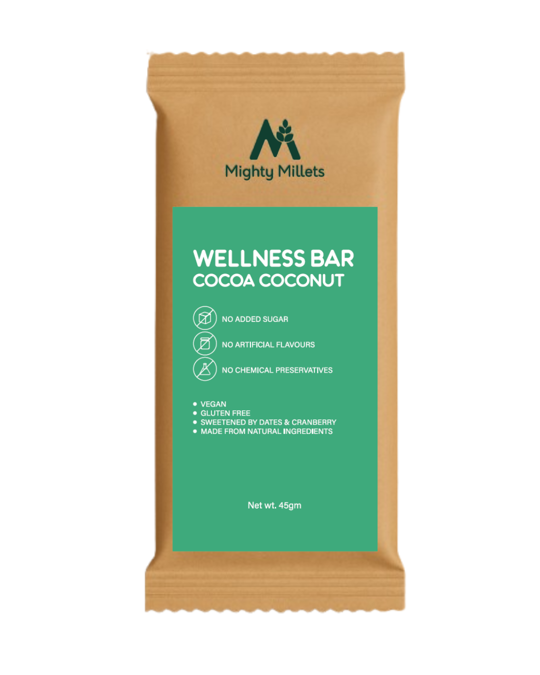 Mighty Millets Coconut Cocoa bar (Pack of 5)