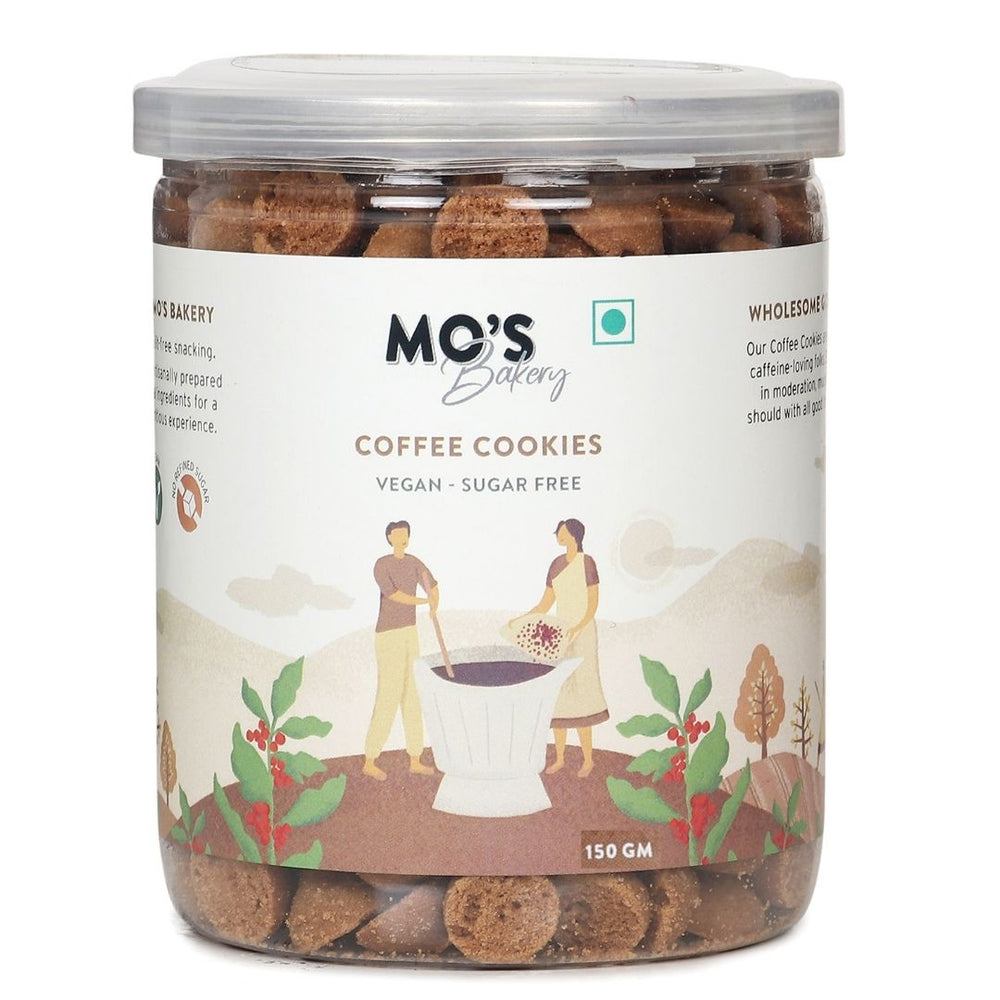 Mo's Bakery Sugar Free Coffee Cookies vegan 100% natural & preservatives free