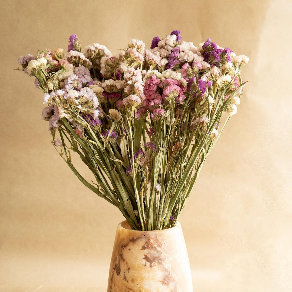 Colourful Static Dried Flower Bunch | Natural Long-Lasting Home Décor Stems
