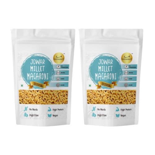INDULGENCE No Maida Jowar Millet macaroni 400Gms - (Pack of 2)