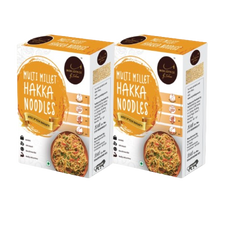 INDULGENCE No Maida Multimillet Hakka Noodles 400 Gms (Pack of 2)
