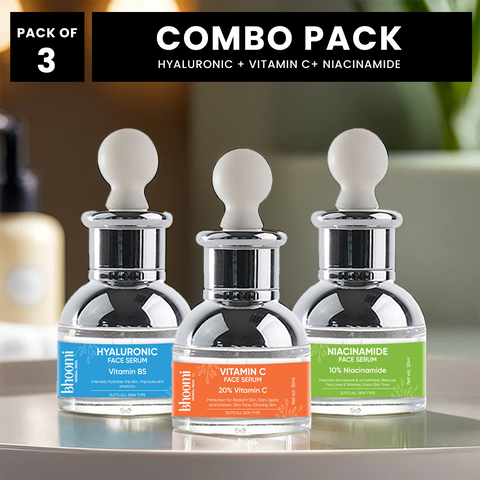 Bhoomi Herbal India COMBO OF 3 DIFFERENT TYPE OF PREMIUM FACE SERUM