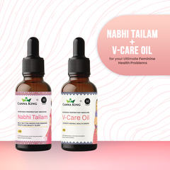 Cannaking Nabhi Tailam and V- Care Oil Combo