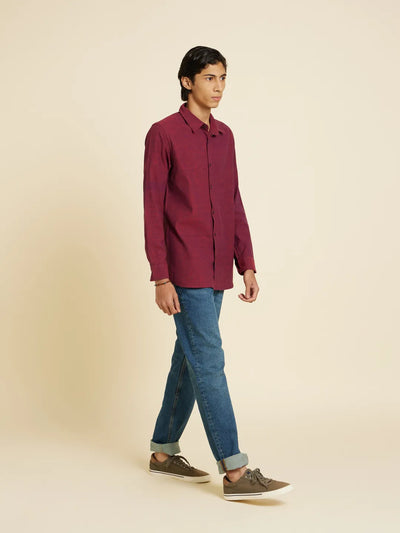 Viva Magenta - Indigo Handloom Shirt