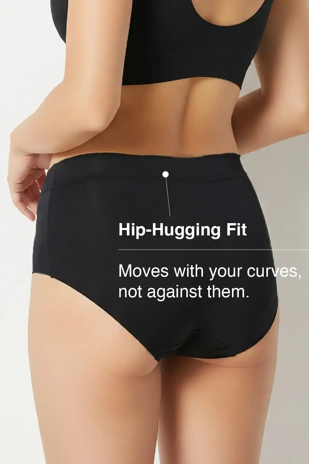 Comfort-Fit Bamboo Hipster Panty - Jet Black