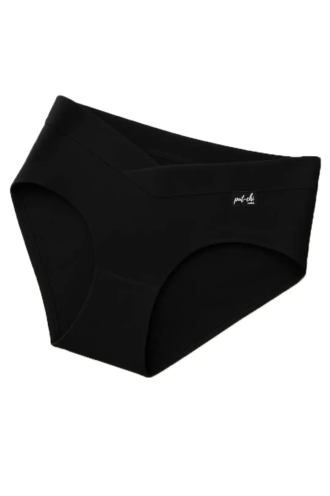 Comfort-Fit Bamboo Hipster Panty - Jet Black