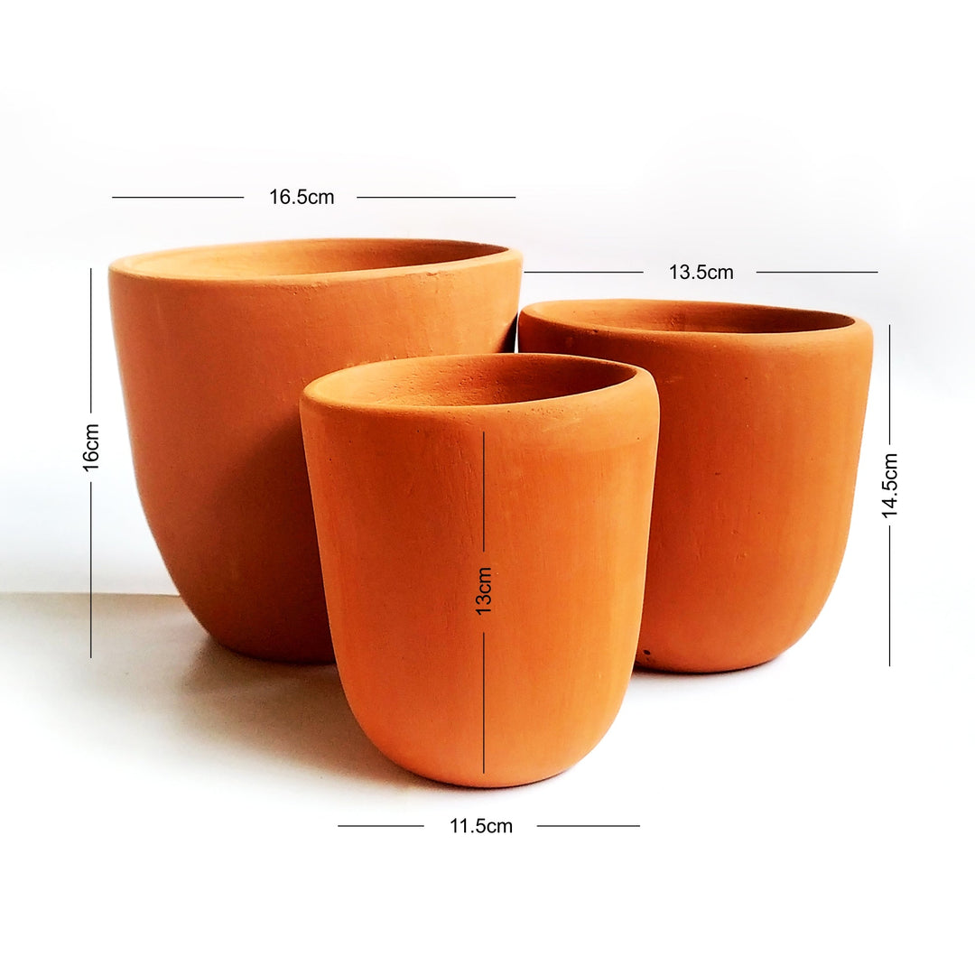 CONE CLASSIC Terracotta Planter LARGE - Suspire