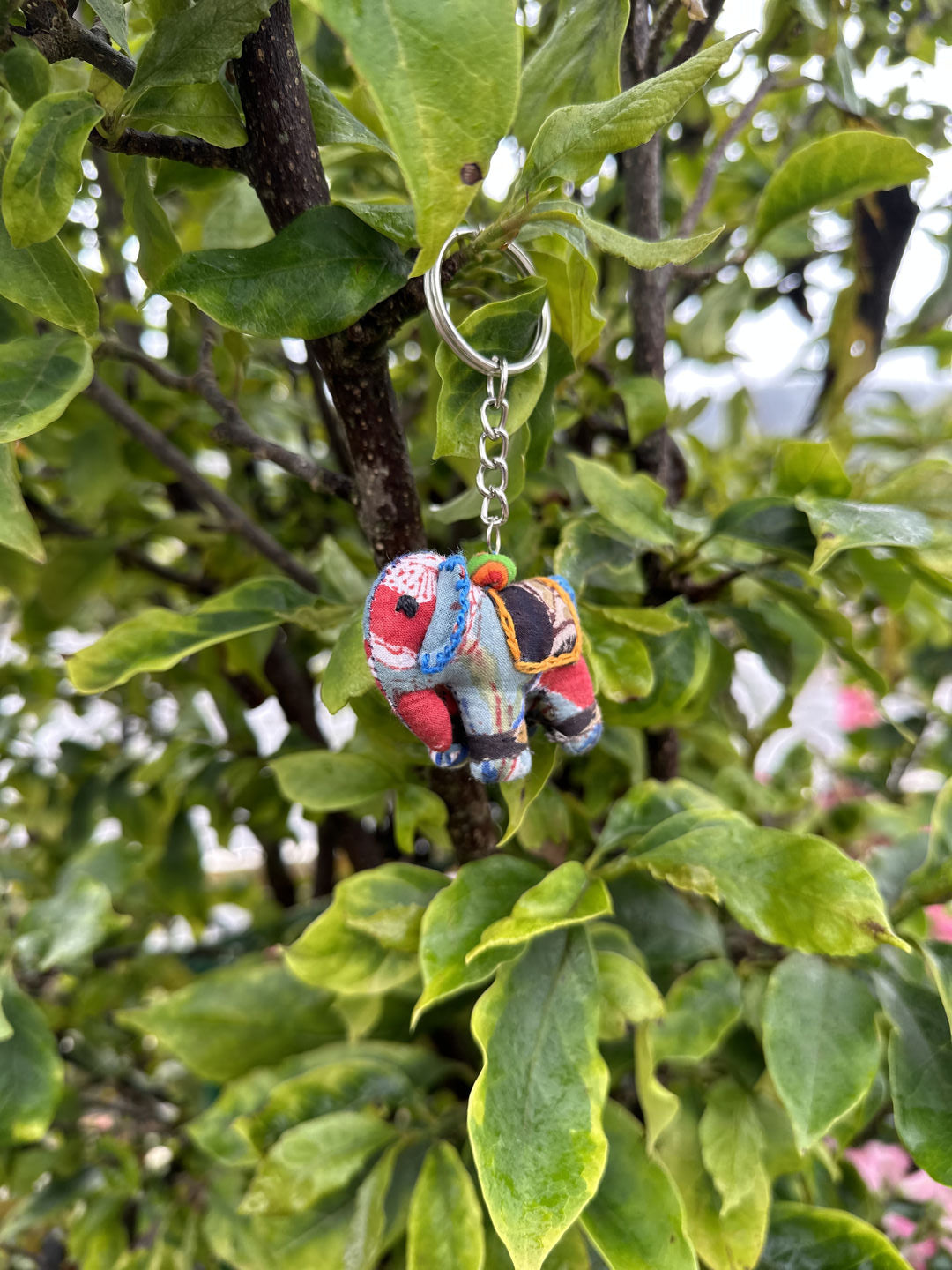 Patrah Upcycled Fabric Animal Keychain