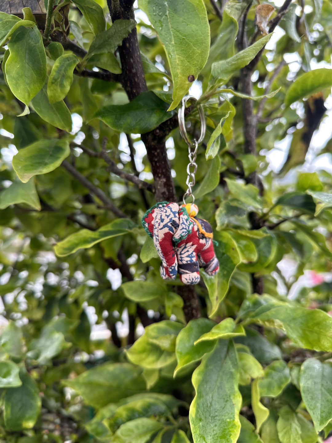 Patrah Upcycled Fabric Animal Keychain