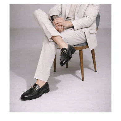 Aristocrat  Black  Horsebit Loafers