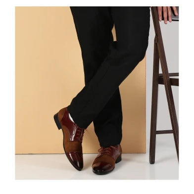 Cap-Toe Brown & Tan  Derby Shoes