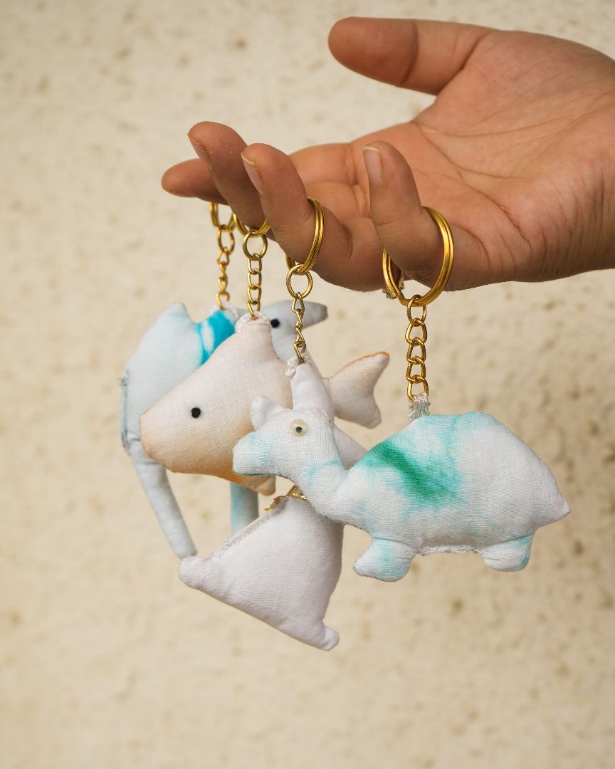 Ecokari Upcycled Fabric Keychains