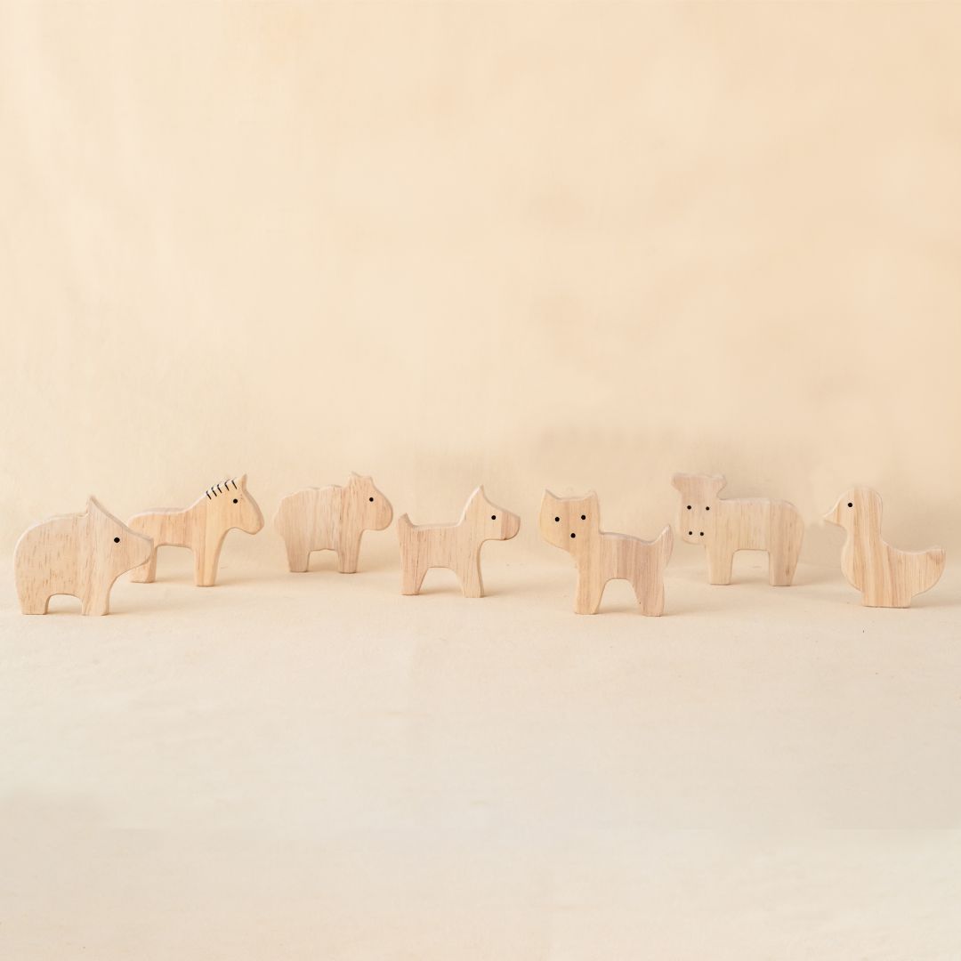 Little Lifters Tiny Tails – Wooden Animal Friends Set