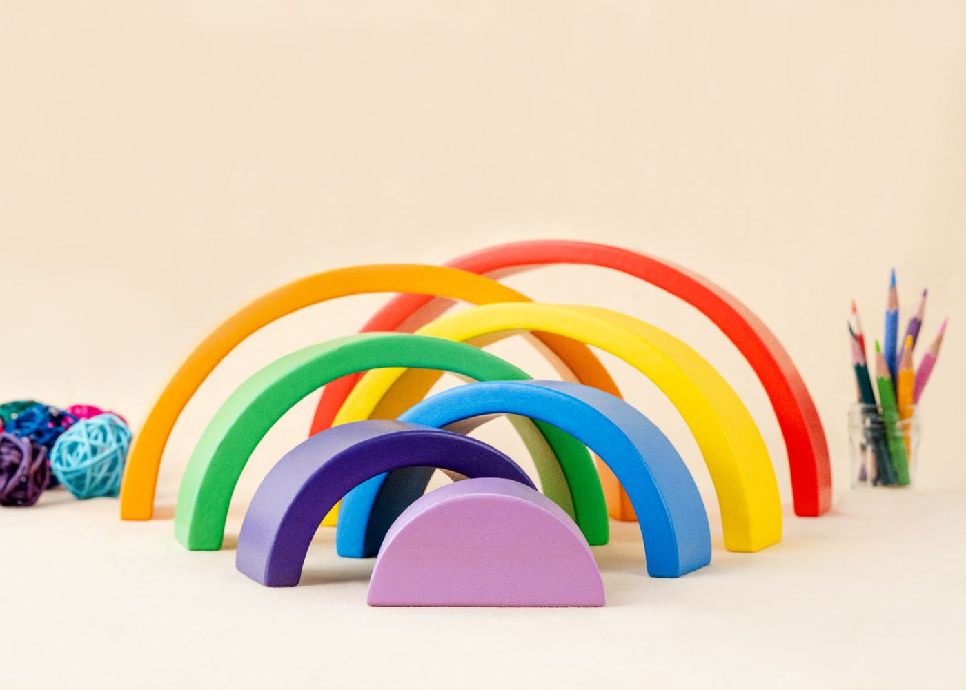 Little Lifters Rainbow Wooden Stacker 