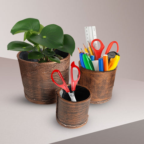 De'Dzines Copper-Colored Classic planters
