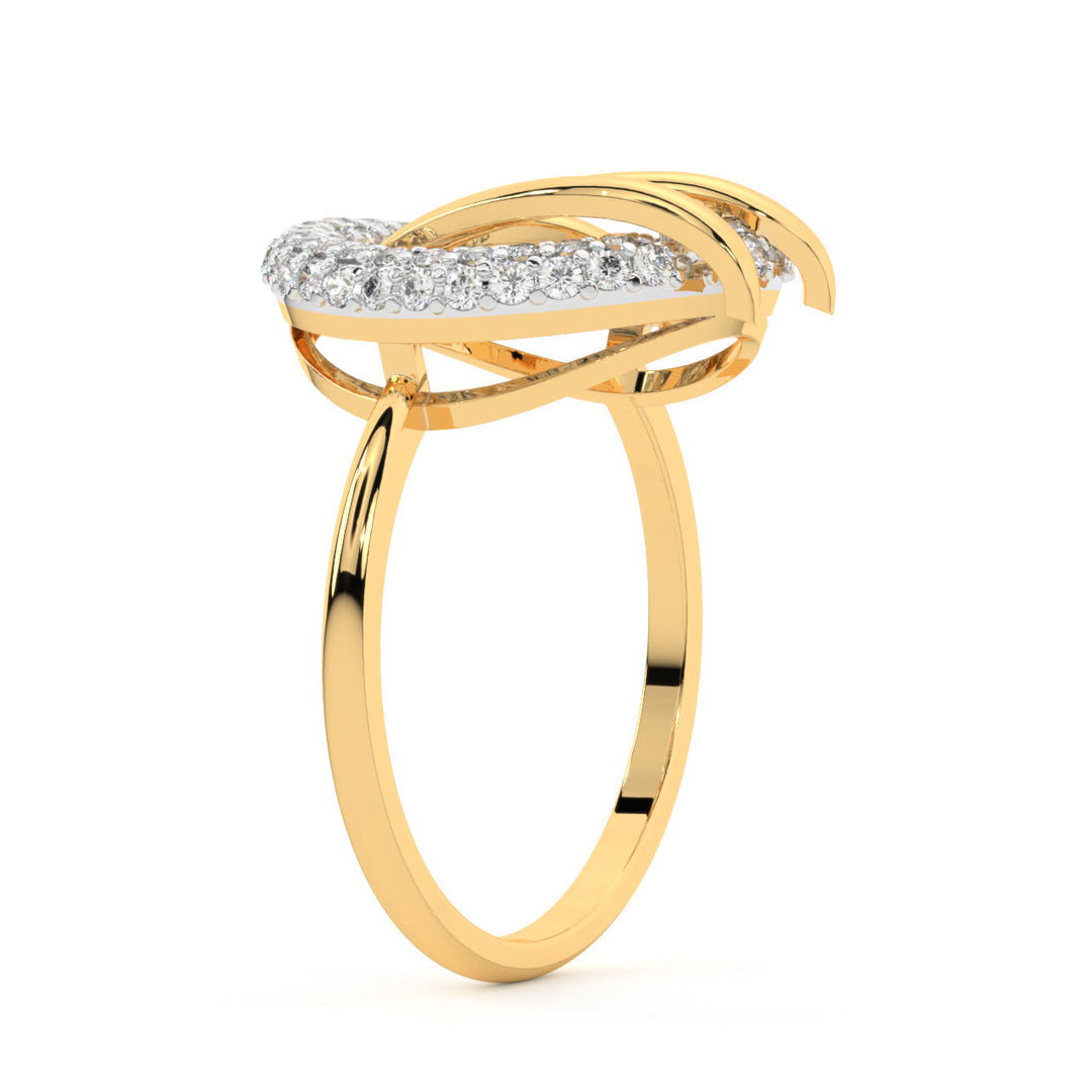 Diamond By Tilesh Radiant Halo Diamond Ring – Statement Round Design