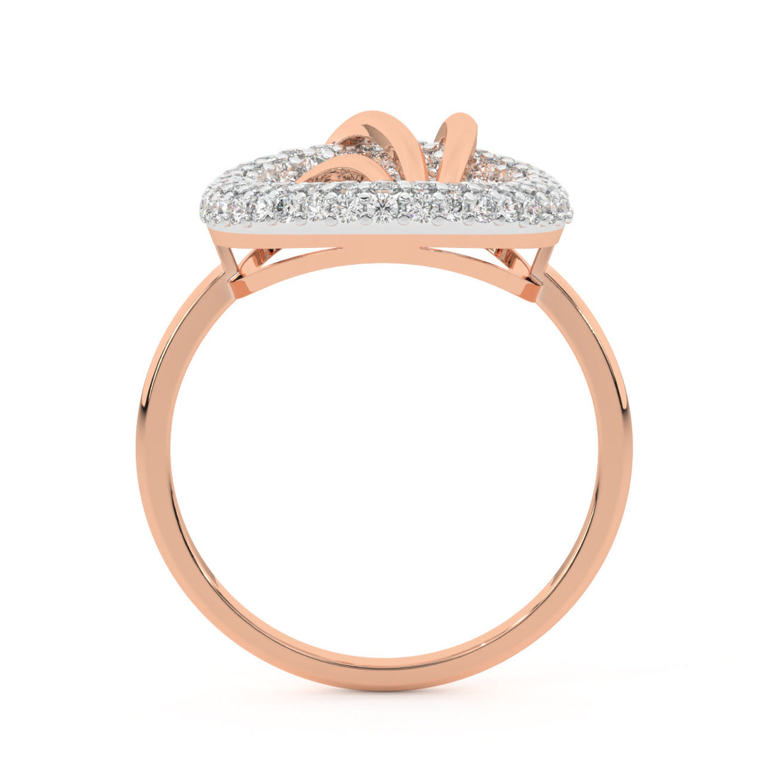 Diamond By Tilesh Radiant Halo Diamond Ring – Statement Round Design