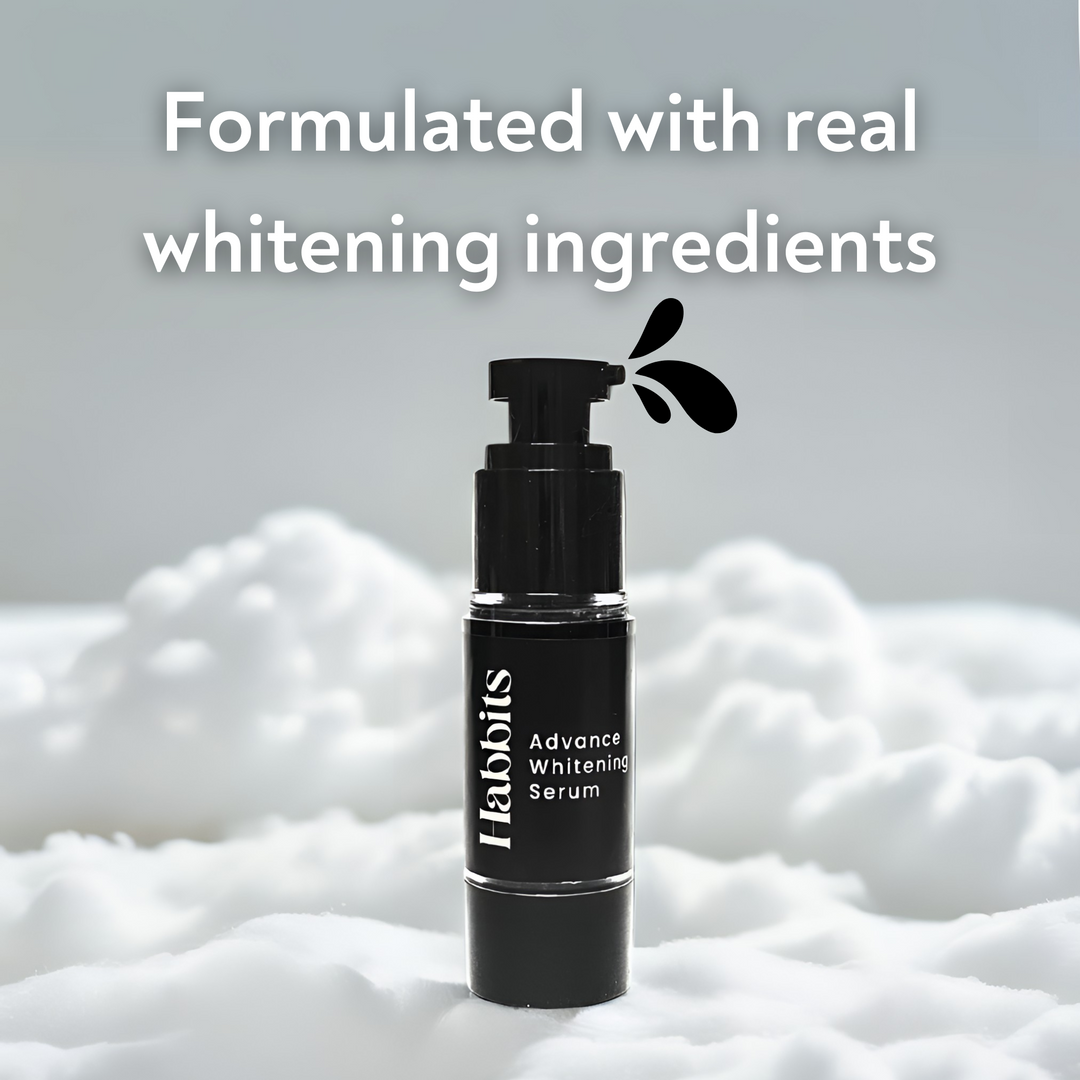 Habbits Instant Advance Teeth Whitening Serum | Natural Charcoal & Peppermint | Teeth Whitener for Sensitive Teeth | 30 ml