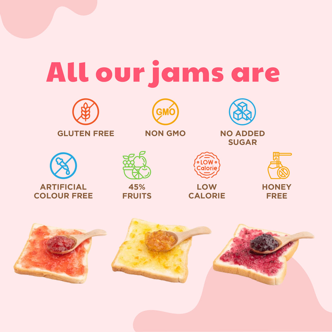 Sweetmate No Added Sugar Strawberry Jam - (220g) | With Real Fruits | Diabetic and keto Friendly