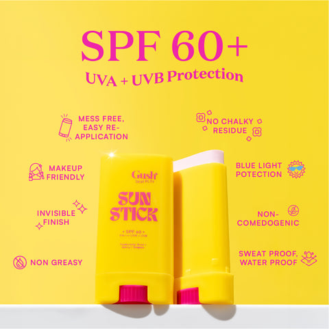 Gush Beauty Sunscreen Stick SPF 60 PA +++ UVA + UVB+ With Key Chain - 13g