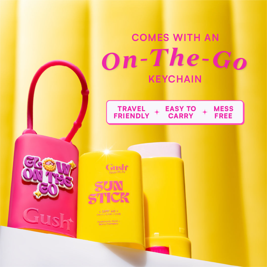 Gush Beauty Sunscreen Stick SPF 60 PA +++ UVA + UVB+ With Key Chain - 13g