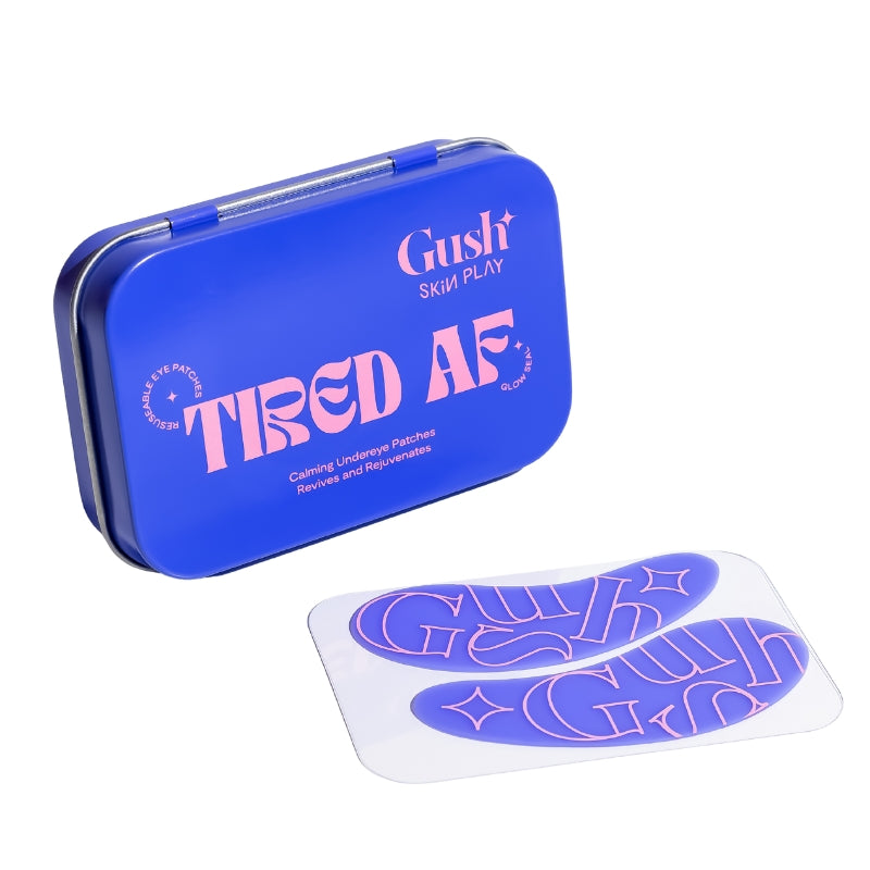 Gush Beauty Tired AF Under Eye Patches - 100% Medical Grade Silicone Patches | Reusable Undereye Mask | 1 pc