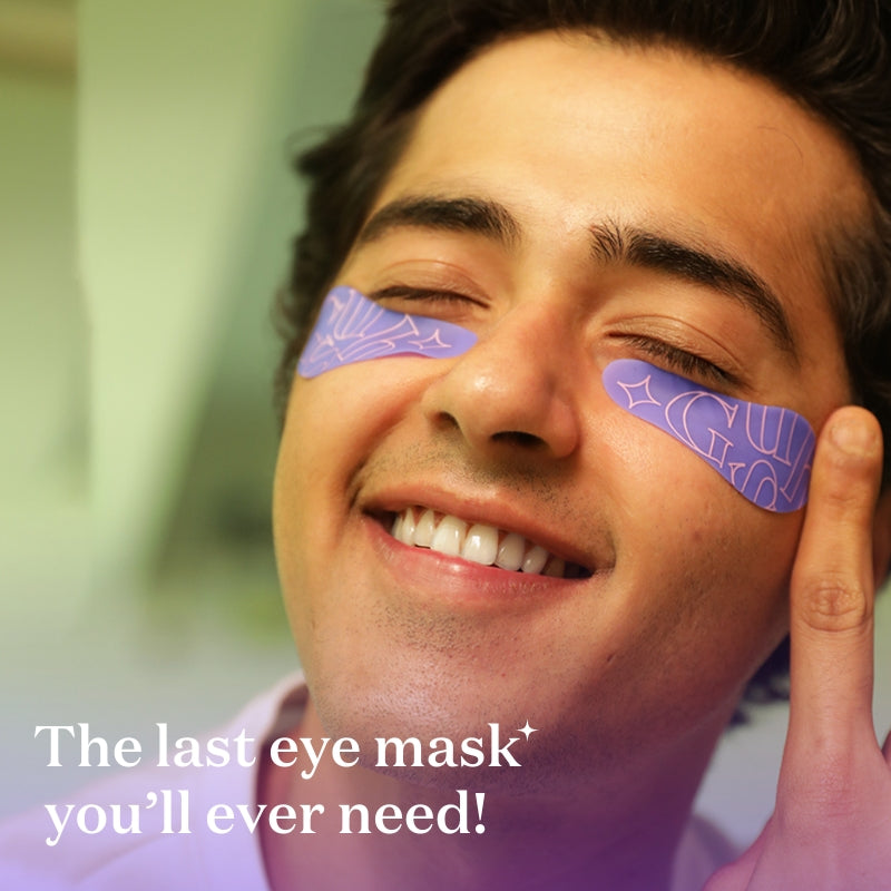 Gush Beauty Tired AF Under Eye Patches - 100% Medical Grade Silicone Patches | Reusable Undereye Mask | 1 pc