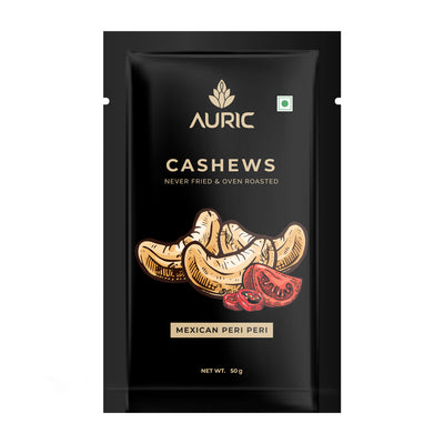 Oven Roasted Mexican Peri Peri Cashews (50g x 4 packs)