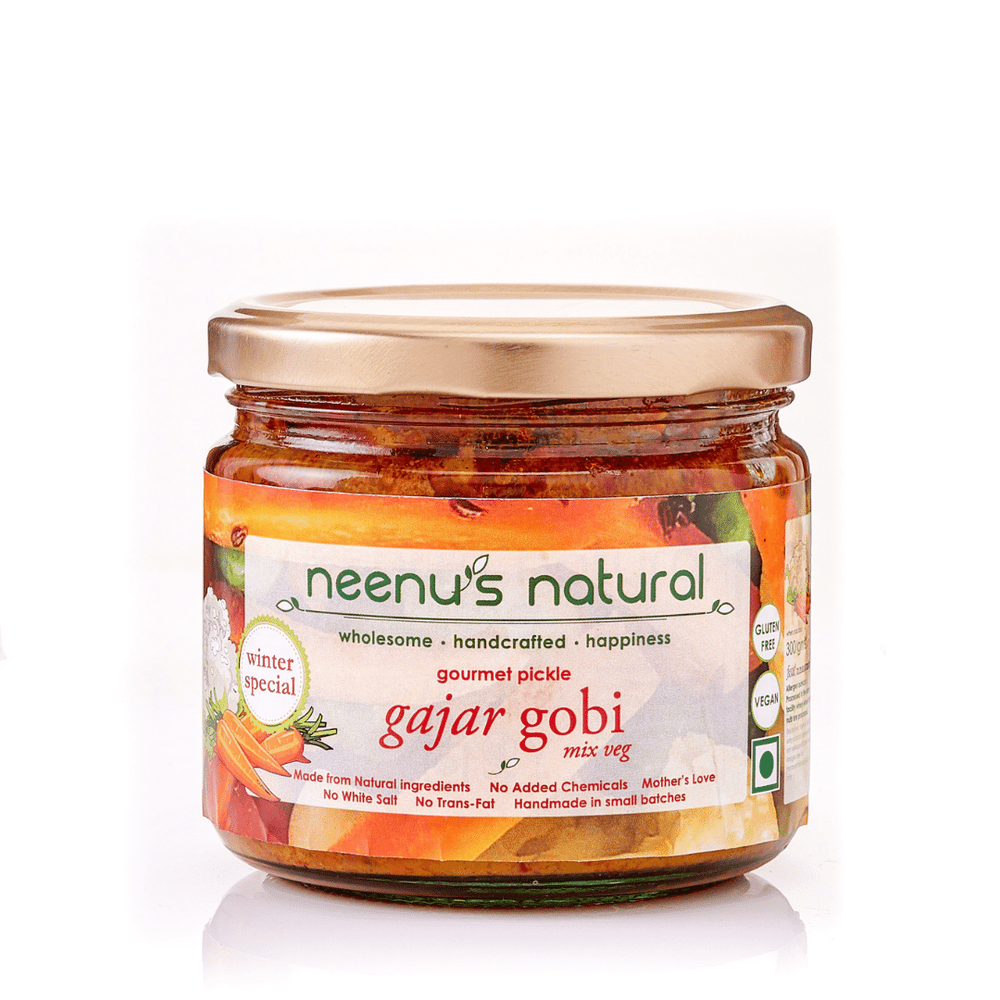 Neenus Natural Gajar Gobi Mix Veg Pickle - 200 ml