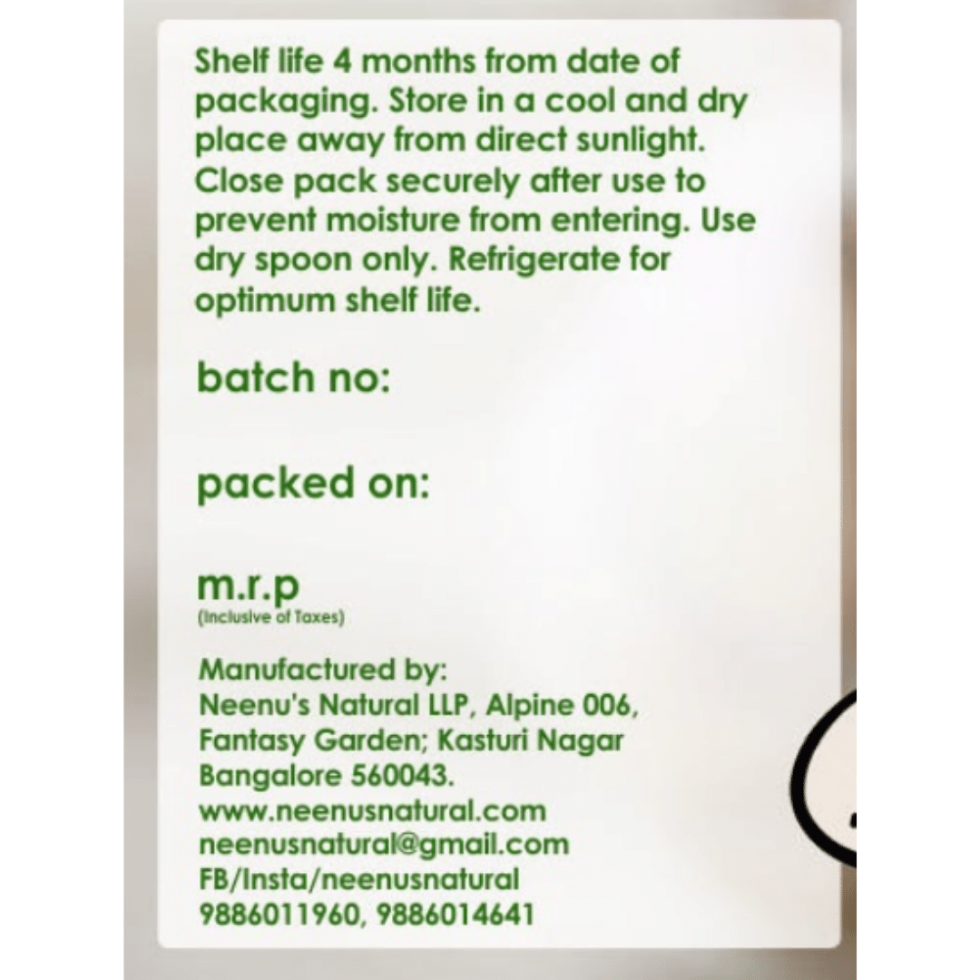 Neenus Natural Garlic Peanut Spread - 200 ml