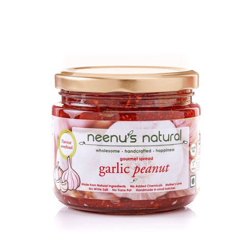 Neenus Natural Garlic Peanut Spread - 200 ml