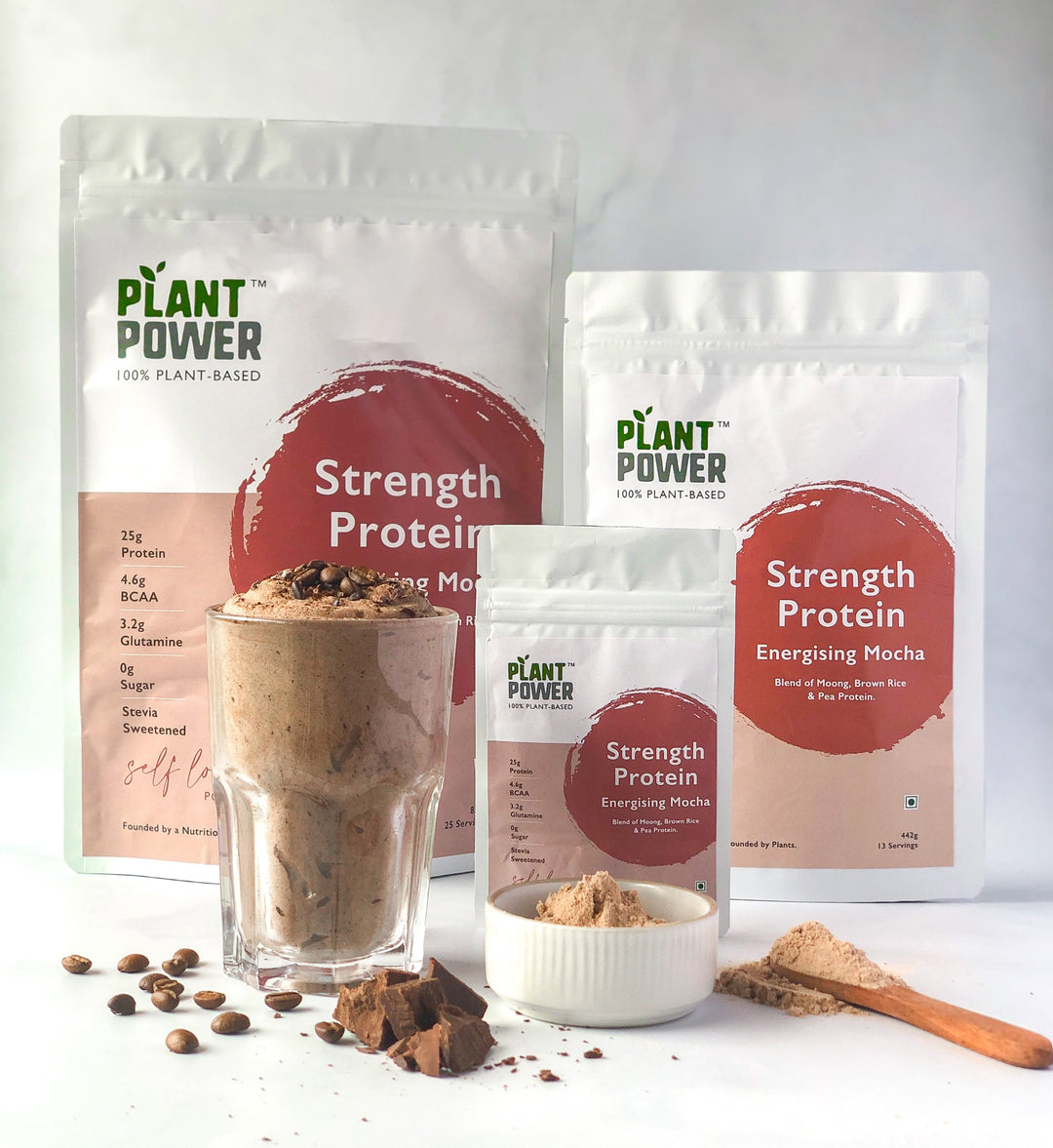 Plant Power Strength Protein Mocha Shake