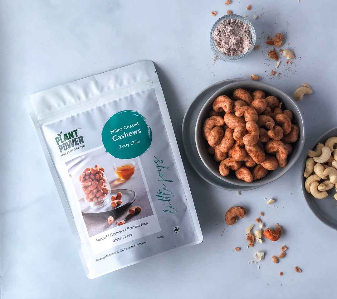 Plant Power Millet Coated Cashew 100g Pack of 2
