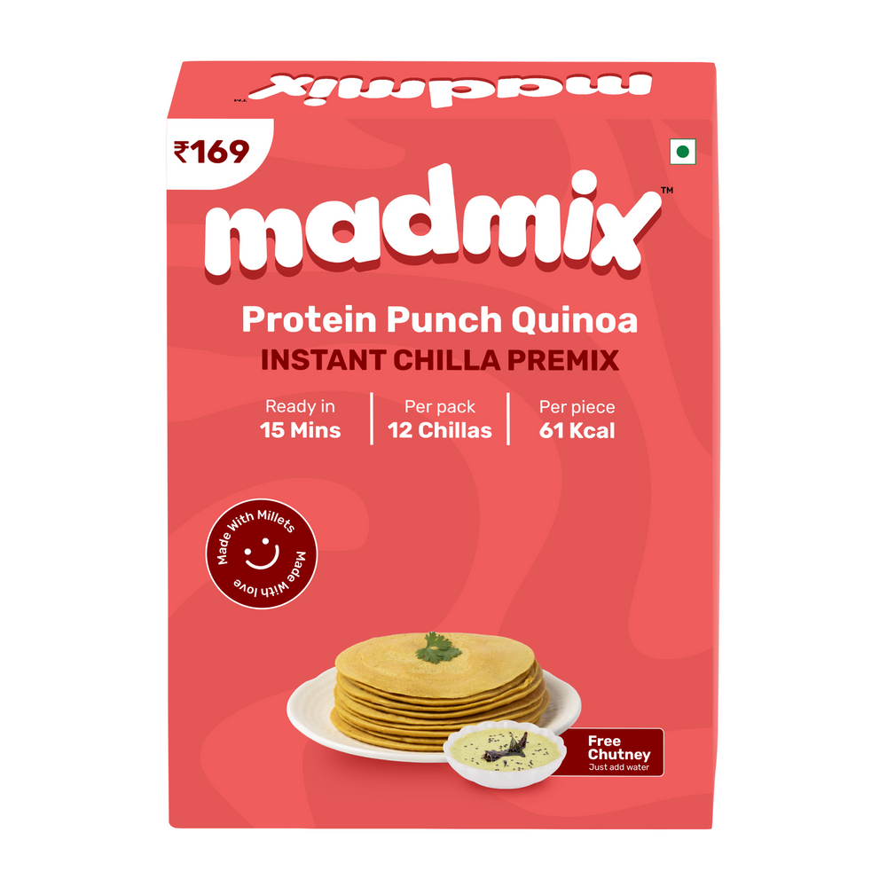Madmix Quinoa Chilla Premix | Instant Breakfast Mix | 270 g