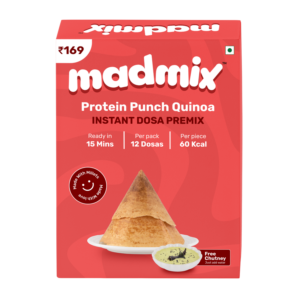 Madmix Quinoa Dosa Premix | Instant Breakfast Mix | 270 g