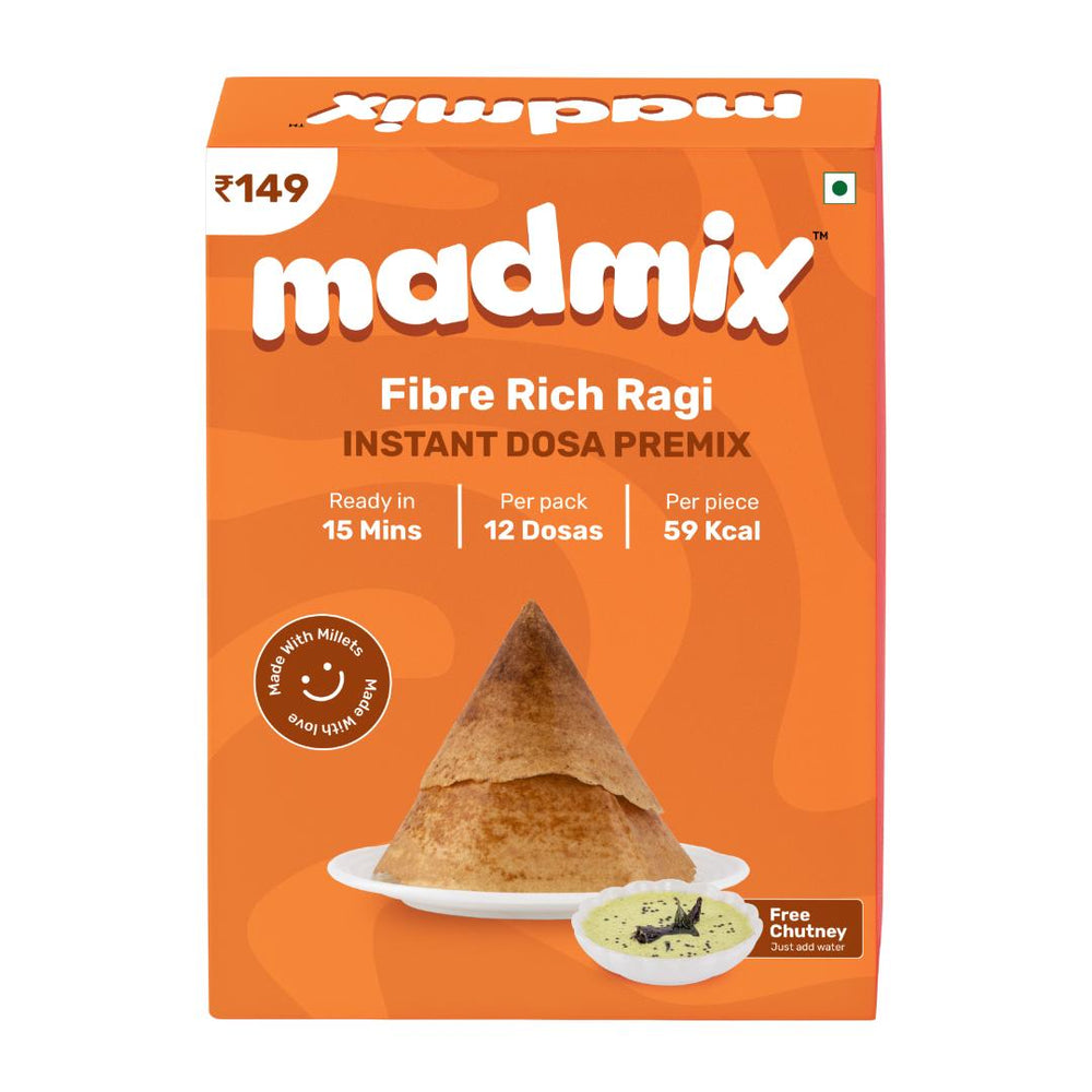 Madmix Ragi Dosa Premix | Instant Breakfast Mix | 270 g