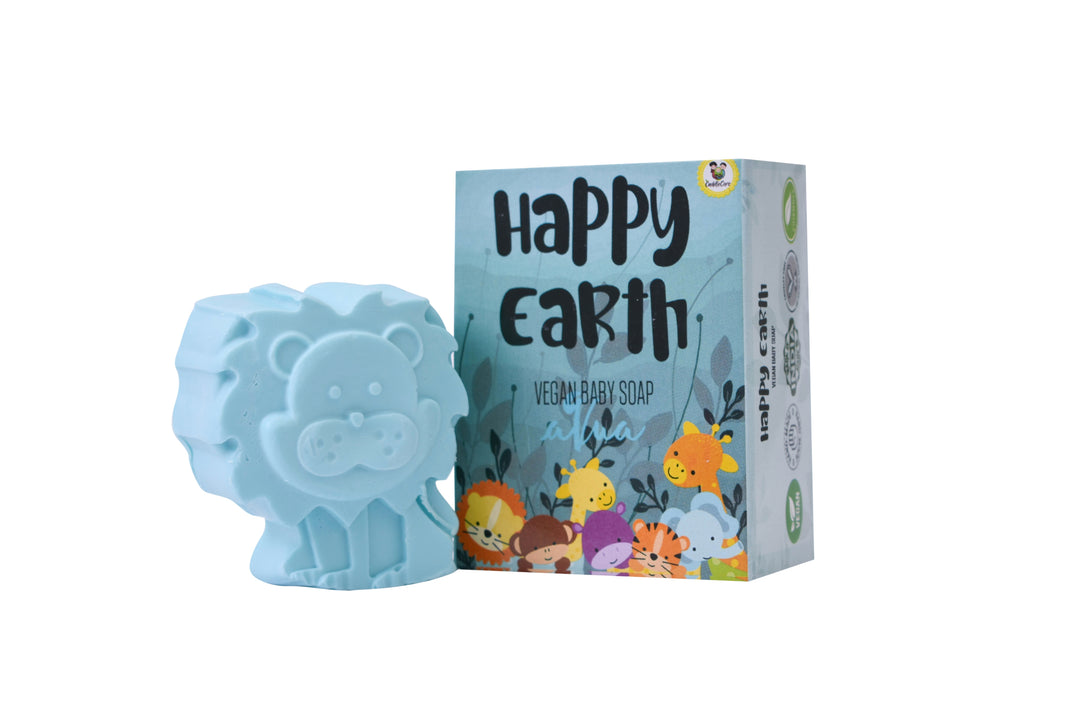 Happy Earth Vegan Baby Bath Soap for Kids - Aqua