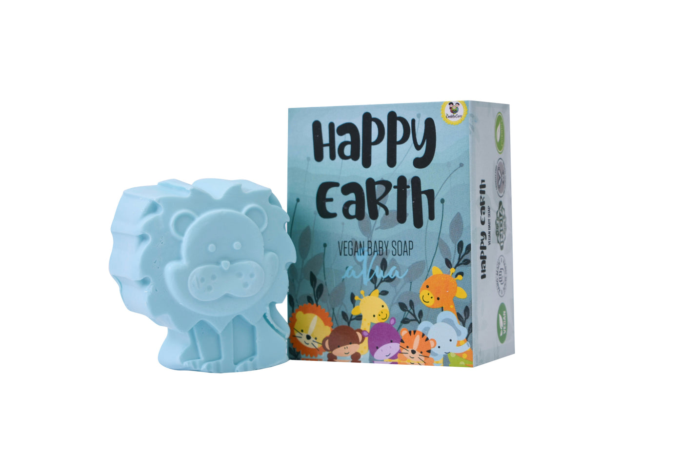 Happy Earth Vegan Baby Bath Soap for Kids - Aqua