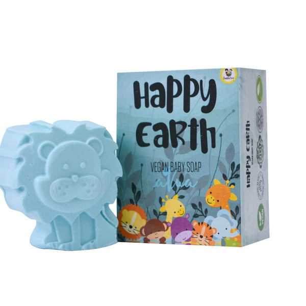 Happy Earth Vegan Baby Bath Soap for Kids - Aqua
