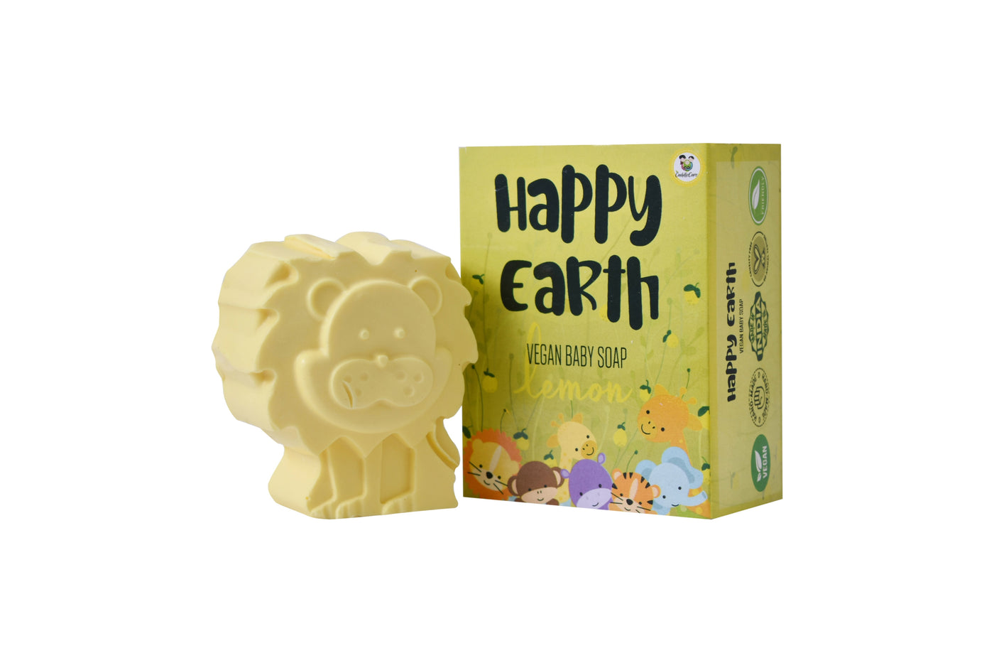 Happy Earth Vegan Baby Bath Soap for Kids- Lemon