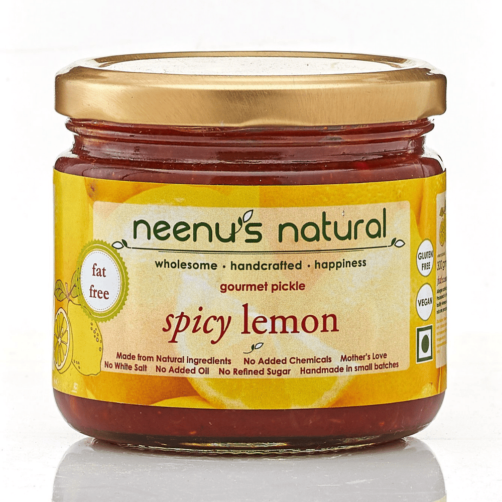 Neenus Natural Spicy Lemon Pickle - 200 ml