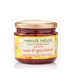 Neenus Natural Lemon Sweet & Spicy Pickle - 200 gm